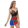 1sttheworld Clothing - South Sudan Active Flag Back Strap Cami Dress A35