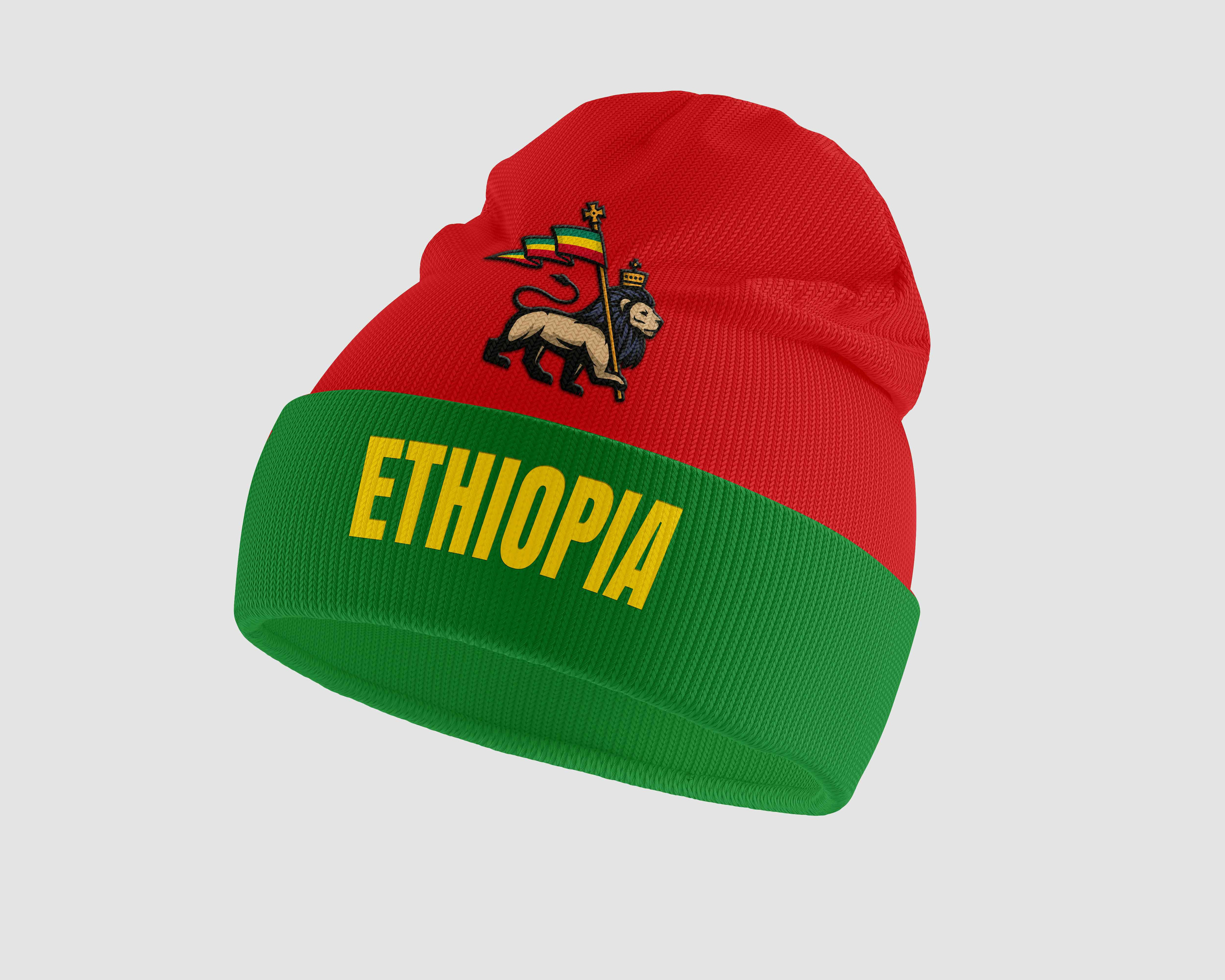 Africa Zone Winter Hat - Ethiopia Lion Winter Hat A35