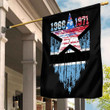 Gettee Store Flag - Botswana Flag and American Flag Torn Style A35