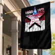 Gettee Store Flag - Yemen Flag and American Flag Torn Style A35