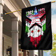Gettee Store Flag - Burundi Flag and American Flag Torn Style A35
