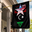 Gettee Store Flag - Libya Flag and American Flag Torn Style A35
