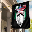 Gettee Store Flag - Nigeria Flag and American Flag Torn Style A35