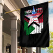 Gettee Store Flag - Sudan Flag and American Flag Torn Style A35