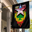 Gettee Store Flag - Oromo Flag and American Flag Torn Style A35