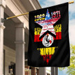 Gettee Store Flag - Uganda Flag and American Flag Torn Style A35
