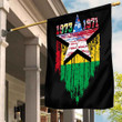 Gettee Store Flag - Guinea Bissau Flag and American Flag Torn Style A35