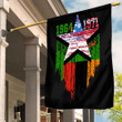 Gettee Store Flag - Zambia Flag and American Flag Torn Style A35