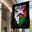 Gettee Store Flag - Madagascar Flag and American Flag Torn Style A35
