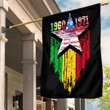 Gettee Store Flag - Mali Flag and American Flag Torn Style A35