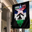 Gettee Store Flag - Lesotho Flag and American Flag Torn Style A35