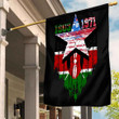 Gettee Store Flag - Kenya Flag and American Flag Torn Style A35