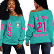 (Custom) GetteeStore Sweatshirt - Nu Eta Chi Off Shoulder Sweaters A31