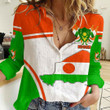 GetteeStore Clothing - Niger Active Flag Women Casual Shirt A35