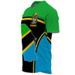 GetteeStore Clothing - Tanzania Active Flag Baseball Jersey A35