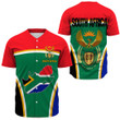 GetteeStore Clothing - South Africa Active Flag Baseball Jersey A35