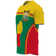 GetteeStore Clothing - Benin Active Flag Baseball Jersey A35