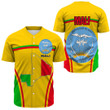 GetteeStore Clothing - Mali Active Flag Baseball Jersey A35
