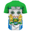 GetteeStore Clothing - Sierra Leone Active Flag Baseball Jersey A35