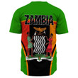 GetteeStore Clothing - Zambia Active Flag Baseball Jersey A35