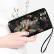Niger Women's Leather Wallet - Majestic Butterflies at Night (You can Personalize Custom Text) A7 | 1sttheworld