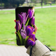 Burundi Women's Leather Wallet - Pretty Purple Tulips (You can Personalize Custom Text) A7 | 1sttheworld