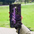 Malawi Women's Leather Wallet - Purple Roses with Skull (You can Personalize Custom Text) A7 | 1sttheworld