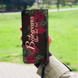 Botswana Women's Leather Wallet - Trendy Red Roses (You can Personalize Custom Text) A7 | 1sttheworld