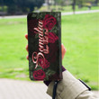 Somalia Women's Leather Wallet - Trendy Red Roses (You can Personalize Custom Text) A7 | 1sttheworld