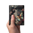 Eritrea Men's Leather Wallet - Majestic Butterflies at Night (You can Personalize Custom Text) A7 | Africazone