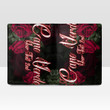 Cape Verde Men's Leather Wallet - Trendy Red Roses (You can Personalize Custom Text) A7 | Africazone