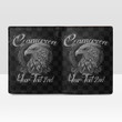 Cameroon Men's Leather Wallet - Silver Eagle (You can Personalize Custom Text) A7 | Africazone