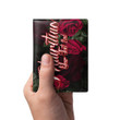 Mauritius Men's Leather Wallet - Trendy Red Roses (You can Personalize Custom Text) A7 | Africazone
