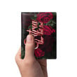 Eritrea Men's Leather Wallet - Trendy Red Roses (You can Personalize Custom Text) A7 | Africazone