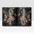 Sudan Men's Leather Wallet - Majestic Butterflies at Night (You can Personalize Custom Text) A7 | Africazone