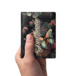 Tanzania Men's Leather Wallet - Majestic Butterflies at Night (You can Personalize Custom Text) A7 | Africazone
