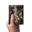 Somalia Men's Leather Wallet - Majestic Butterflies at Night (You can Personalize Custom Text) A7 | Africazone