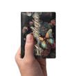 Libya Men's Leather Wallet - Majestic Butterflies at Night (You can Personalize Custom Text) A7 | Africazone