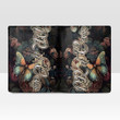 Democratic Republic Of The Congo Men's Leather Wallet - Majestic Butterflies at Night (You can Personalize Custom Text) A7 | Africazone