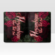 Mozambique Men's Leather Wallet - Trendy Red Roses (You can Personalize Custom Text) A7 | Africazone