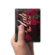 Mali Men's Leather Wallet - Trendy Red Roses (You can Personalize Custom Text) A7 | Africazone