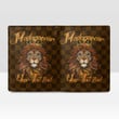 Madagascar Men's Leather Wallet - King Lion with Crown (You can Personalize Custom Text) A7 | Africazone