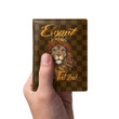 Egypt Men's Leather Wallet - King Lion with Crown (You can Personalize Custom Text) A7 | Africazone