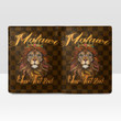 Malawi Men's Leather Wallet - King Lion with Crown (You can Personalize Custom Text) A7 | Africazone