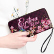 Eritrea Women's Leather Wallet - Humming Bird And Orchid Embroideries (You can Personalize Custom Text) A7 | Africazone