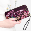 Oromo Women's Leather Wallet - Humming Bird And Orchid Embroideries (You can Personalize Custom Text) A7 | Africazone