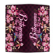 Botswana Clutch Purse Humming Bird And Orchid Embroideries (You can Personalize Custom Text) A7