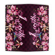 Lesotho Clutch Purse Humming Bird And Orchid Embroideries (You can Personalize Custom Text) A7