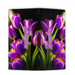 Zambia Clutch Purse Pretty Purple Tulips (You can Personalize Custom Text) A7