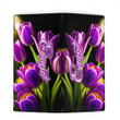 Egypt Clutch Purse Pretty Purple Tulips (You can Personalize Custom Text) A7